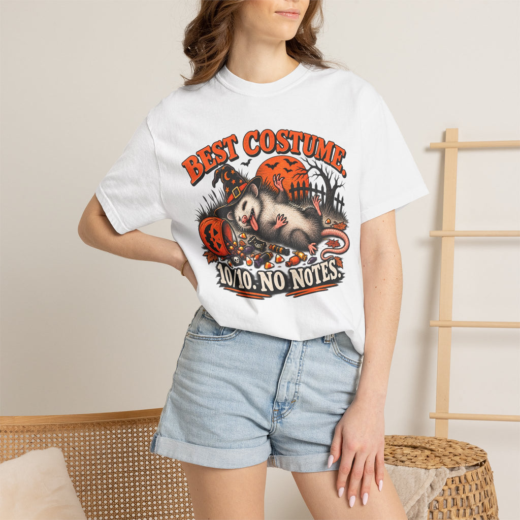Halloween "Best Costume 10/10 No Notes" Vintage Horror Tee