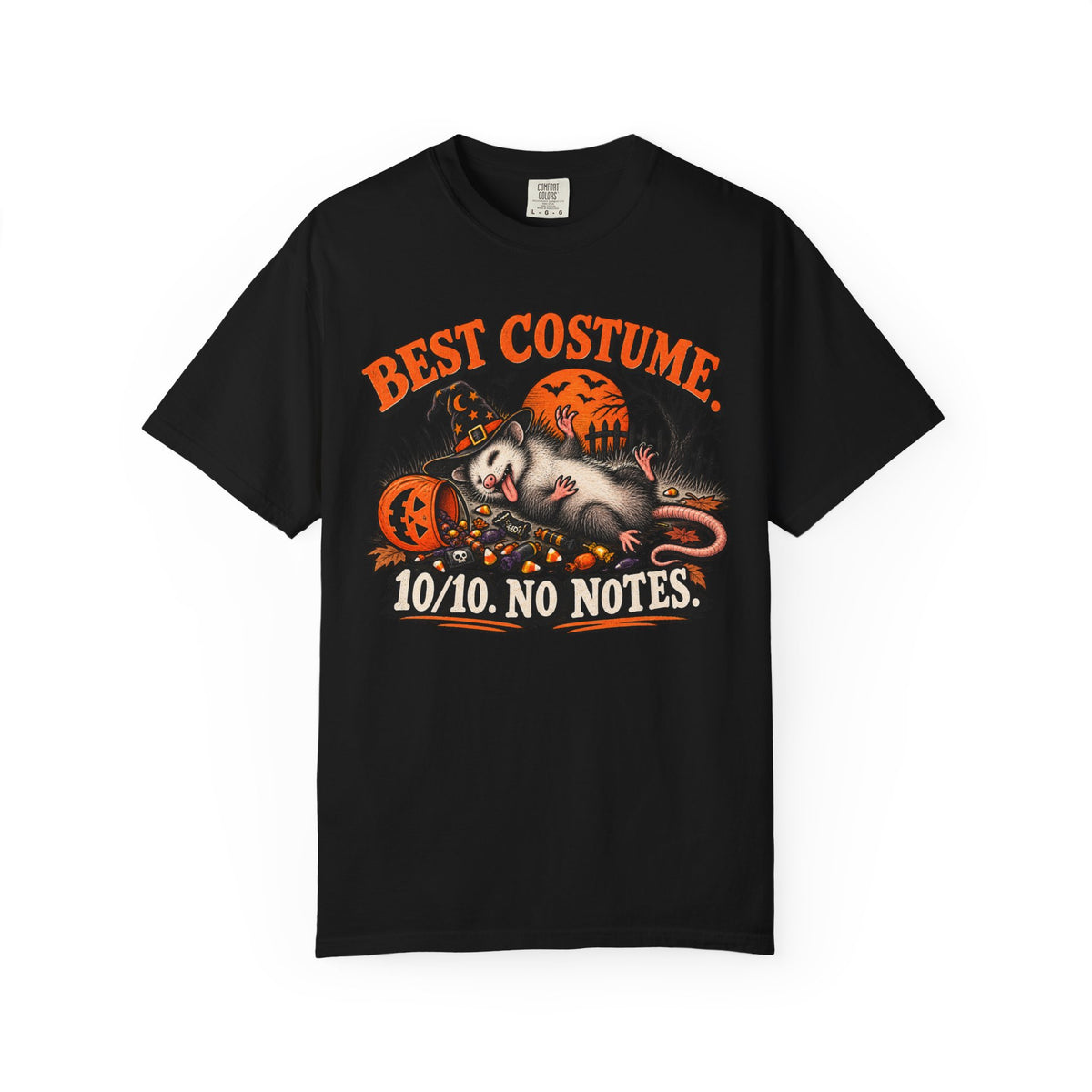 Halloween "Best Costume 10/10 No Notes" Vintage Horror Tee