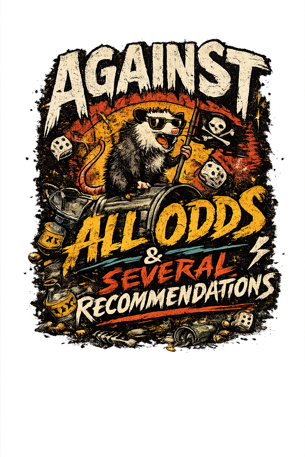 Against All Odds & Several Recommendations — Vintage Pirate Skull Graphic Tee