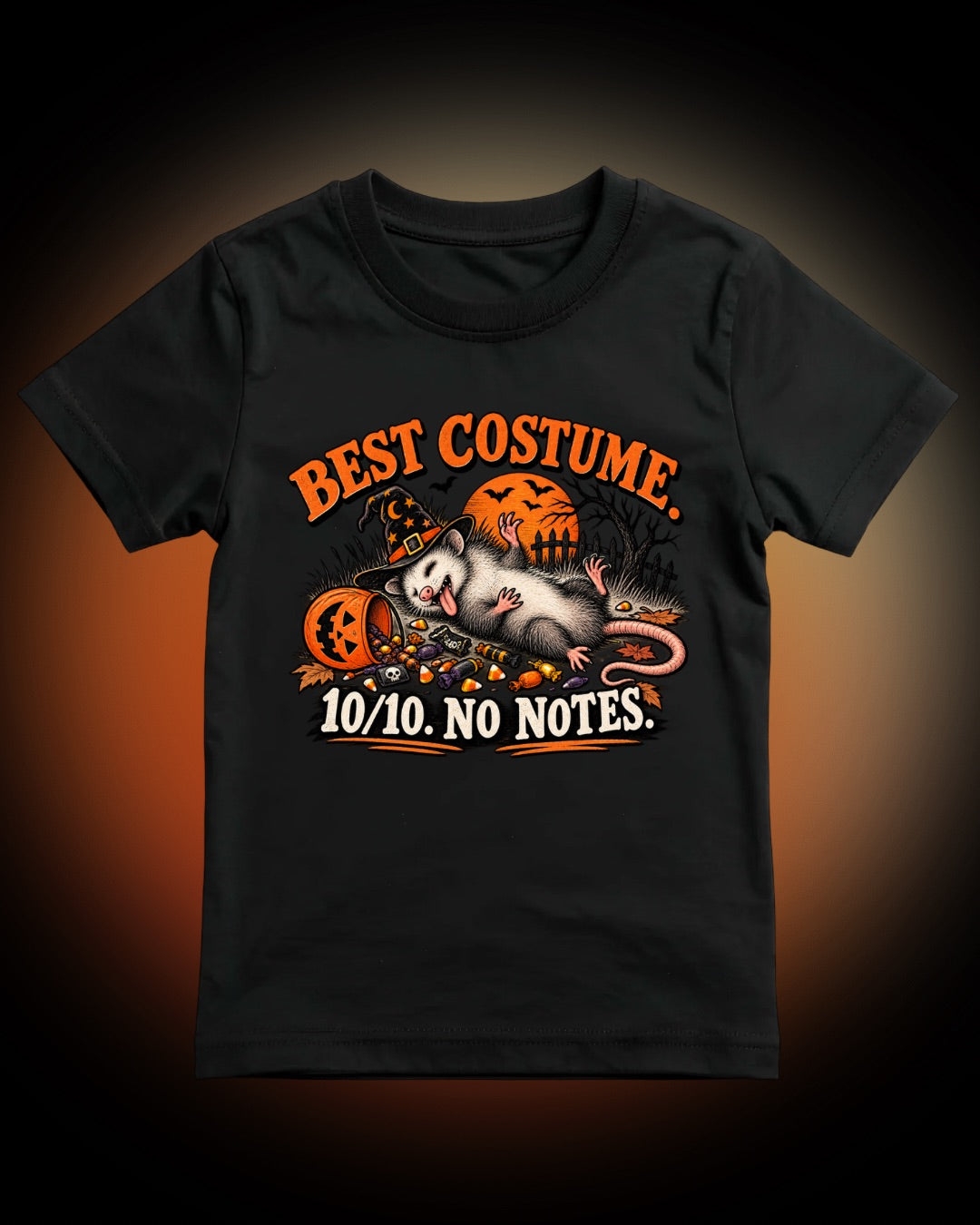 Halloween "Best Costume 10/10 No Notes" Vintage Horror Tee