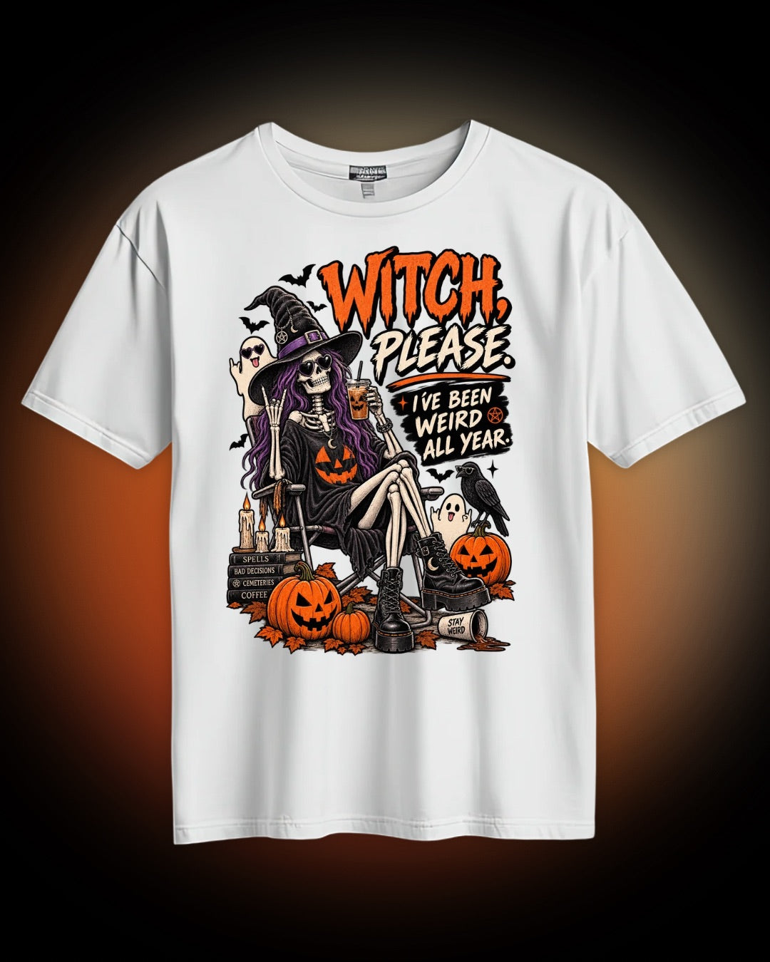 Witch Please Halloween Tee — "I've Been Weird All Year" Graphic T-Shirt