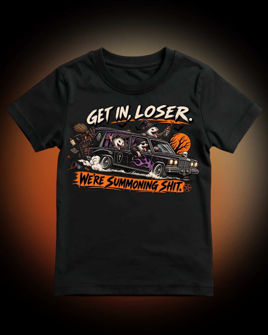Get In Loser We're Summoning Shit Halloween Tee