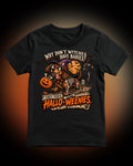 Halloween Dachshund Tee — "Why Don’t Witches Have Babies? They Have Hallo-Weenies"