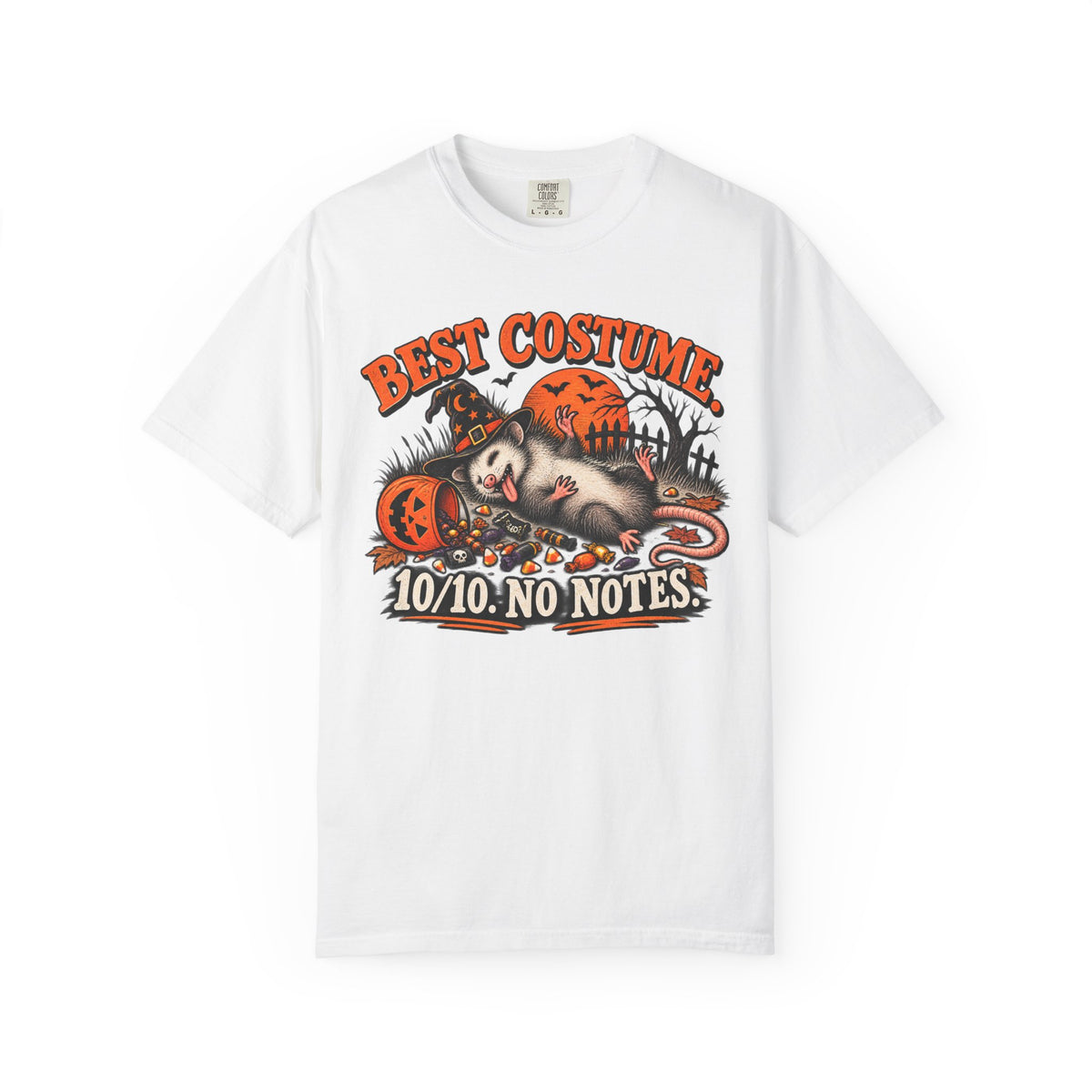 Halloween "Best Costume 10/10 No Notes" Vintage Horror Tee